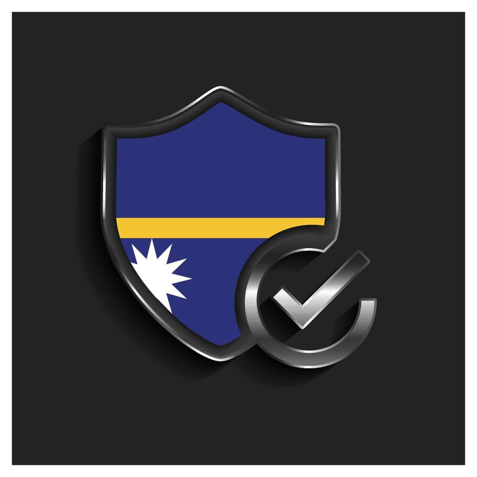 Nauru flag design vector