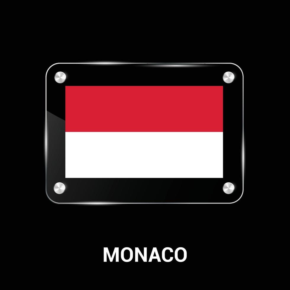 Monaco flags design vector