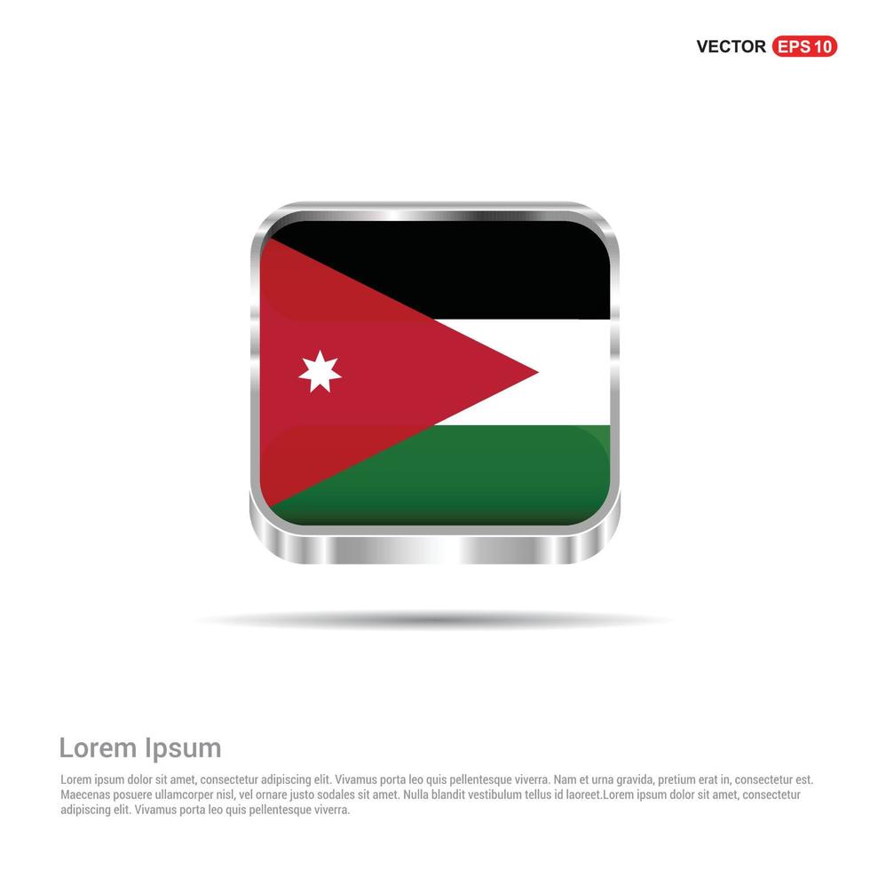 vector de diseño de bandera de jordania