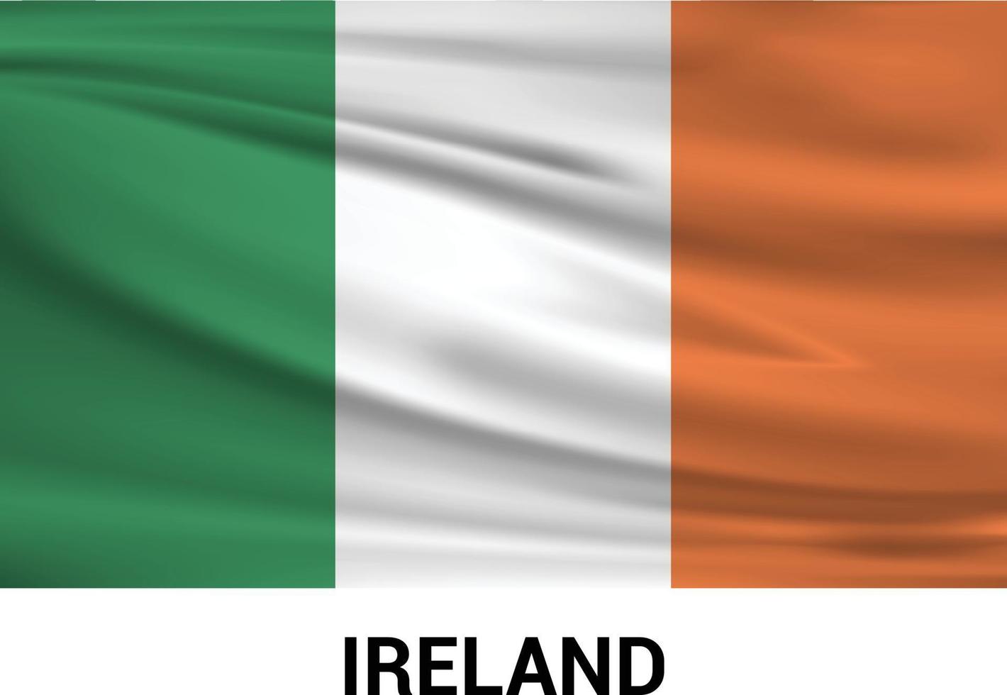 Ireland flag design vector