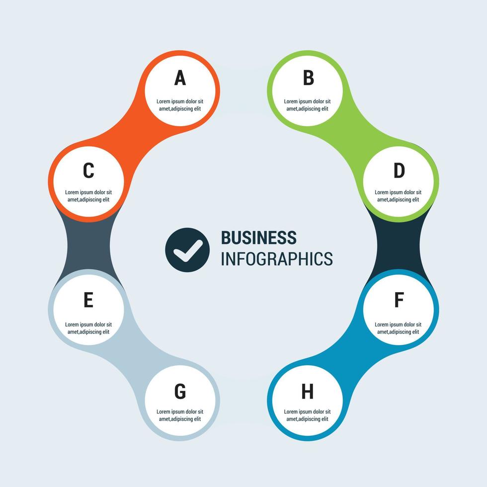 Steps infographics design with unique design vector