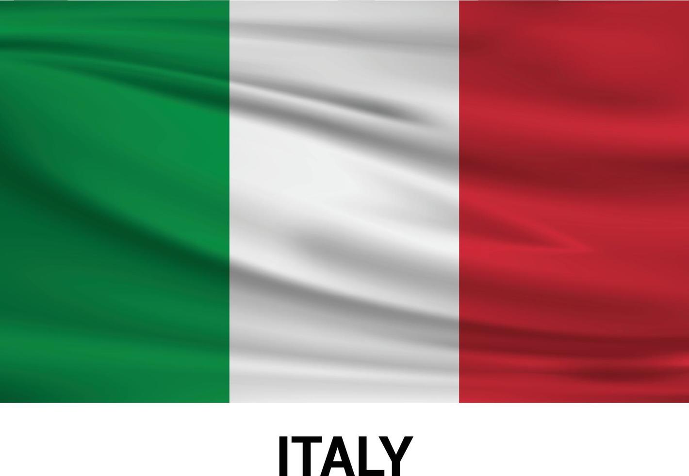 vector de diseño de bandera de italia