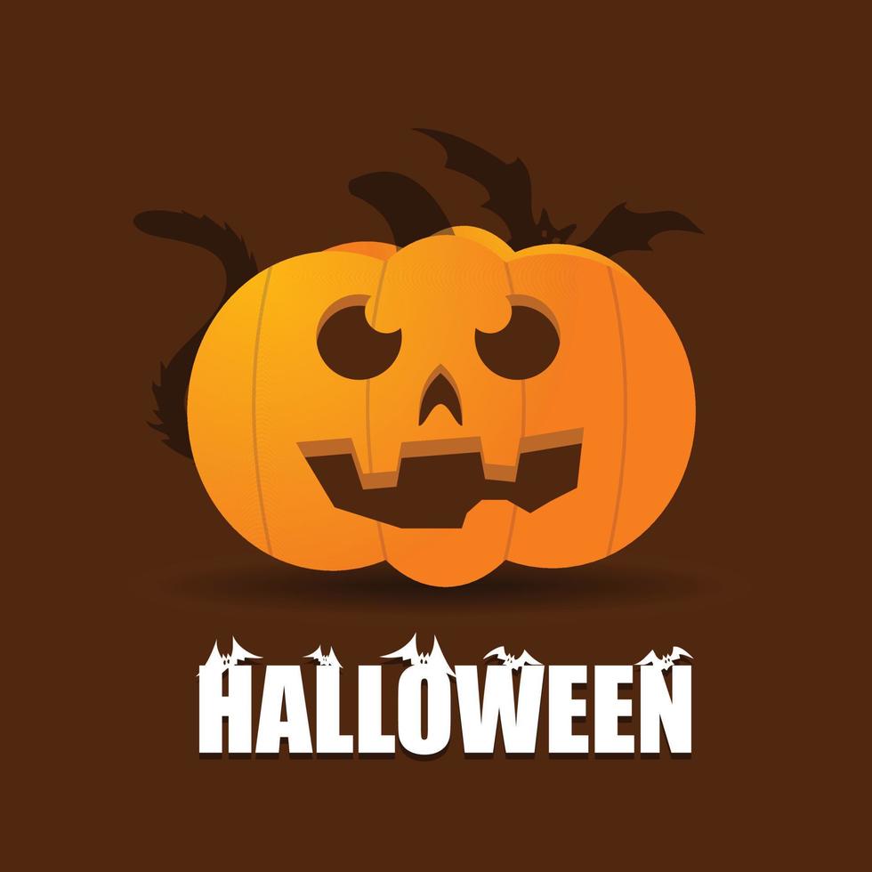 diseño de halloween con vector de diseño creativo