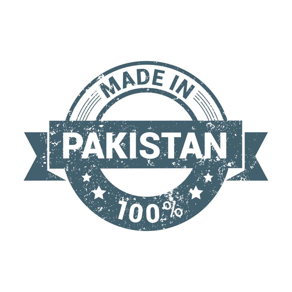 Pakistan stamp design vector
