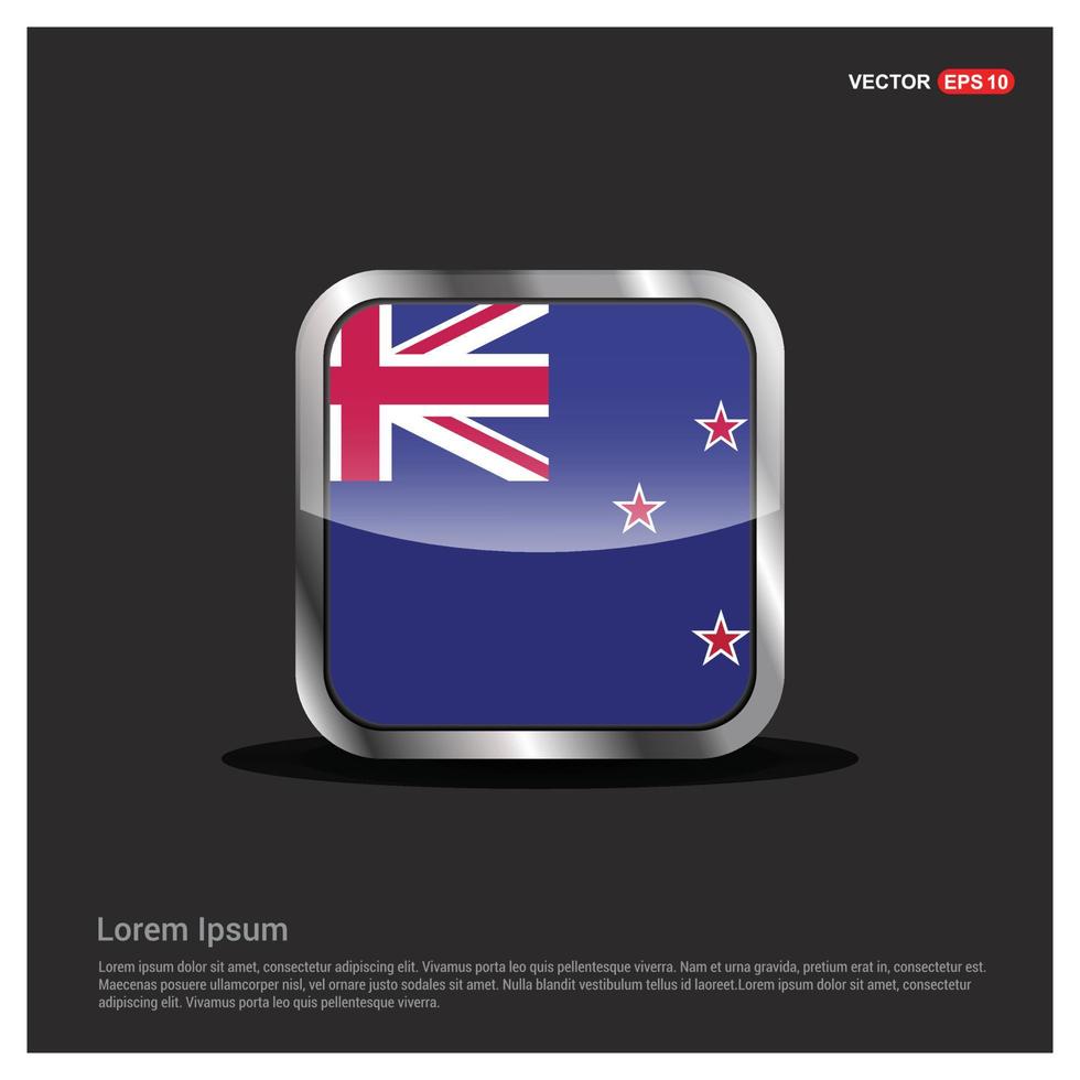 New Zealand flag design vector