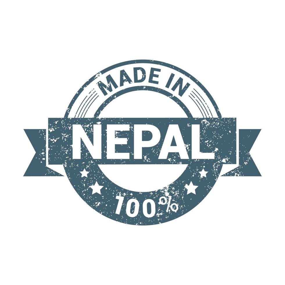 Nepal stamp design vector