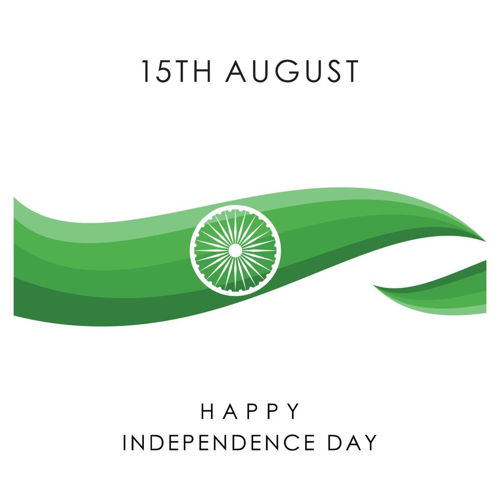 vector de diseño del día de la independencia india