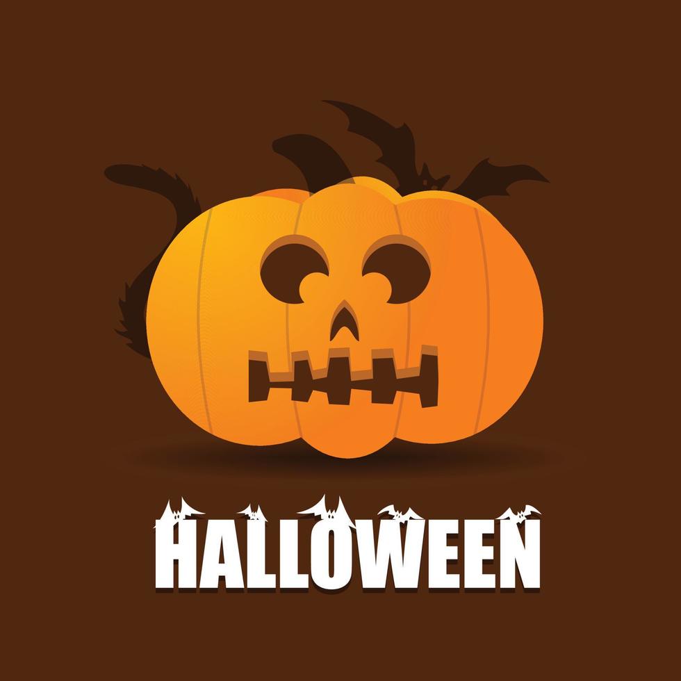 diseño de halloween con vector de diseño creativo