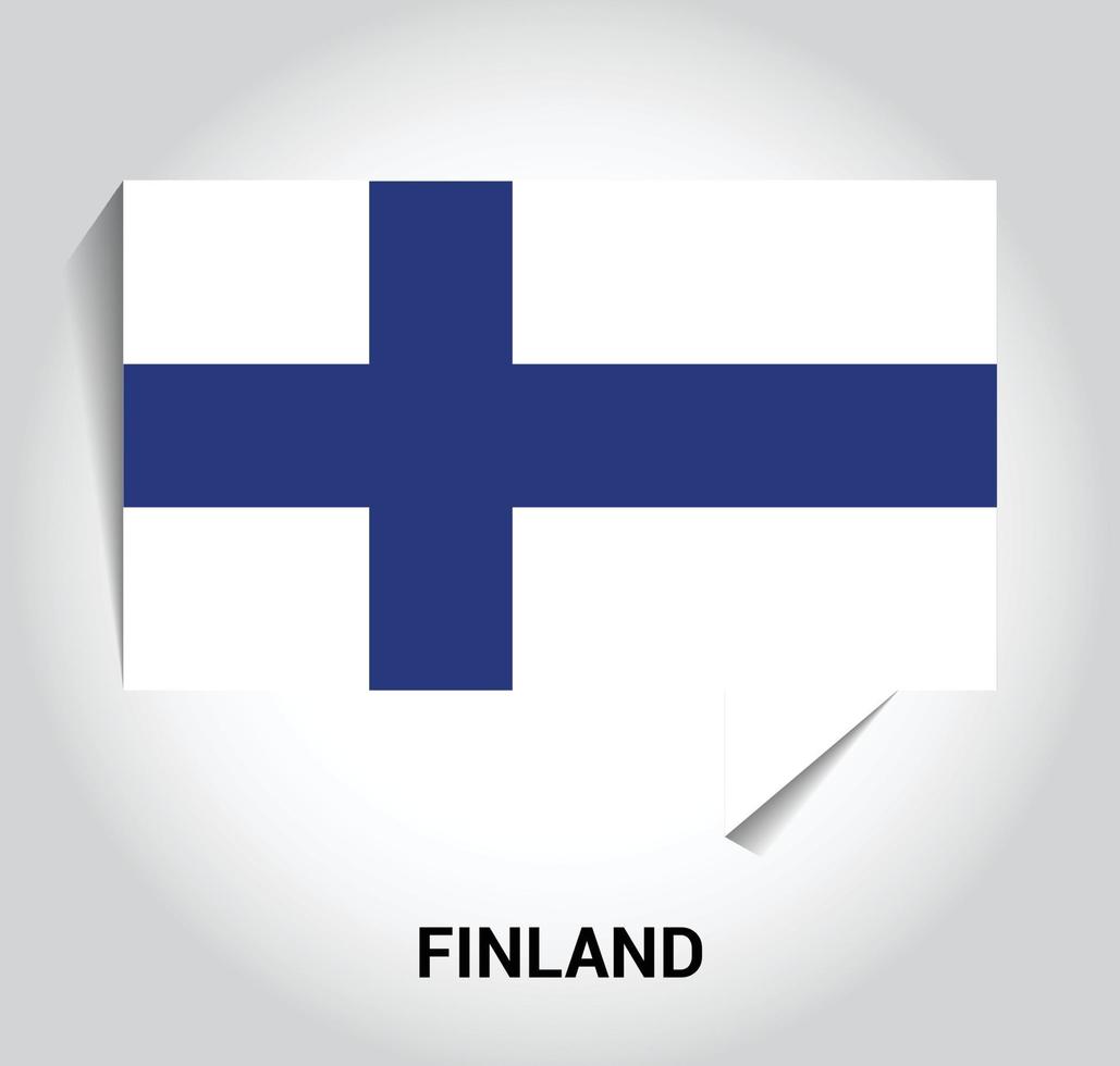 Finland flag design vector