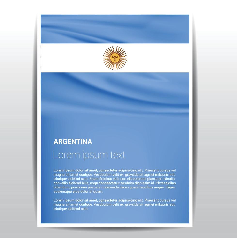 vector de diseño de bandera argentina