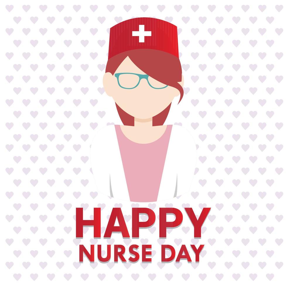 vector de diseño de feliz día de la enfermera