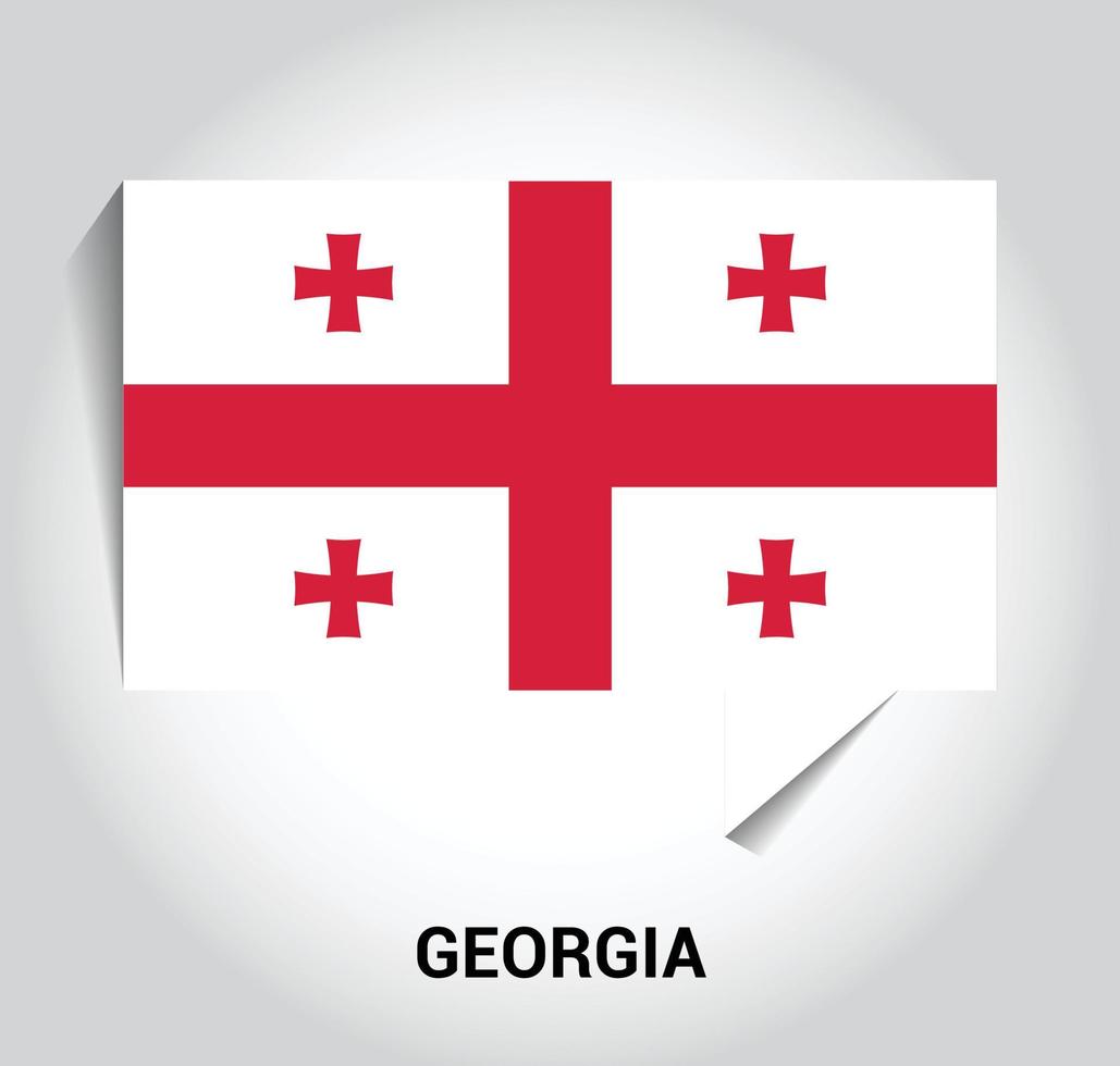 vector de diseño de bandera de georgia