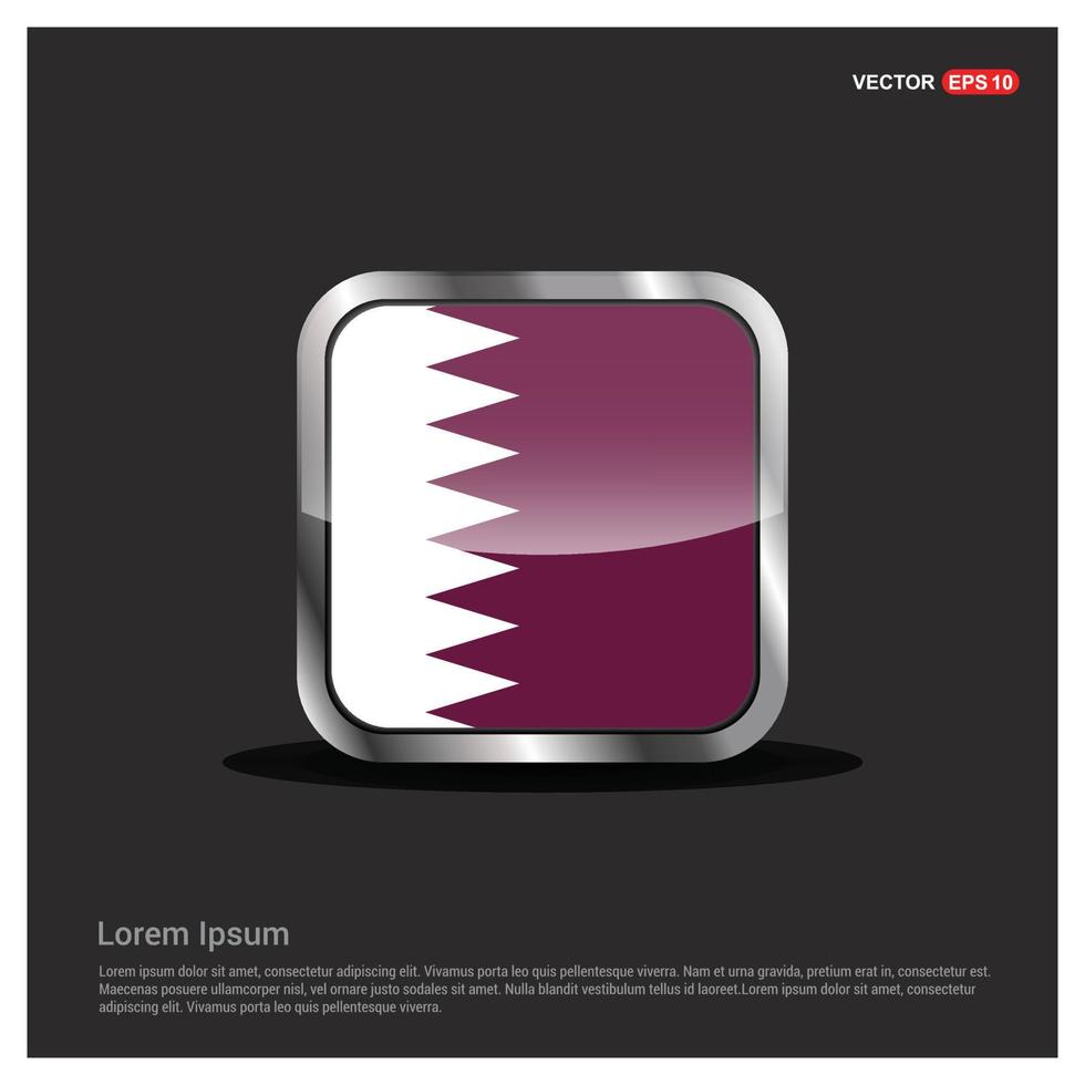 Qatar flag design vector