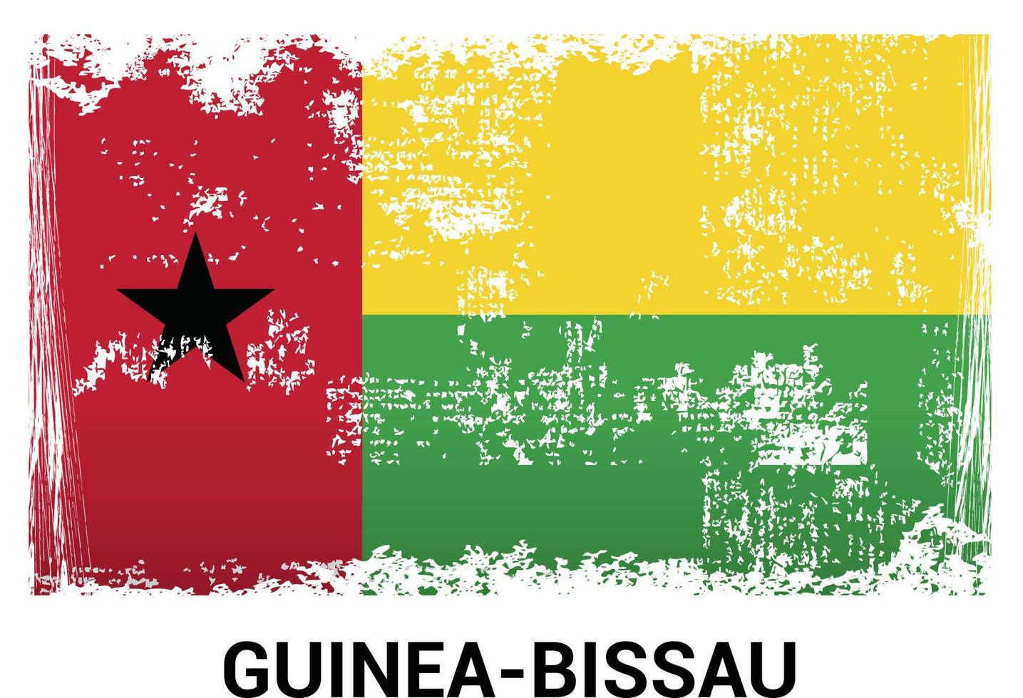 vector de diseño de banderas de guinea-bissau