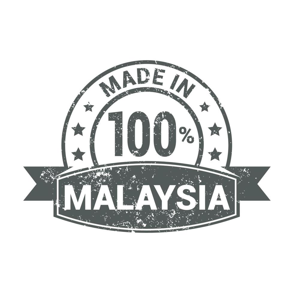 vector de diseño de sello de malasia