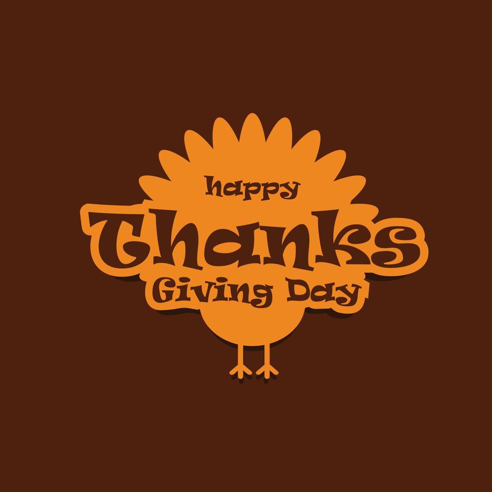 Happy Thanks giving day design vector