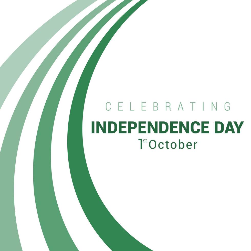 Nigeria Independence day design vector 13285327 Vector Art at Vecteezy