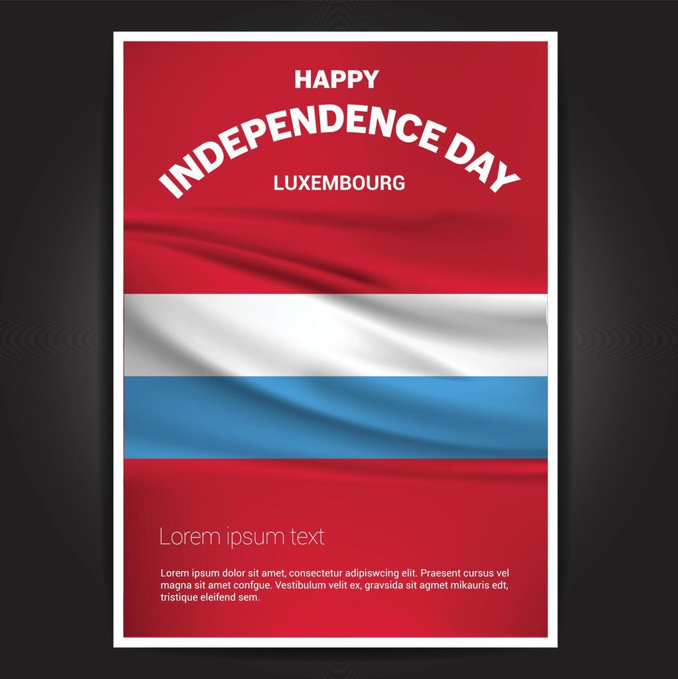 Happy Indpendence day design card vector with flags