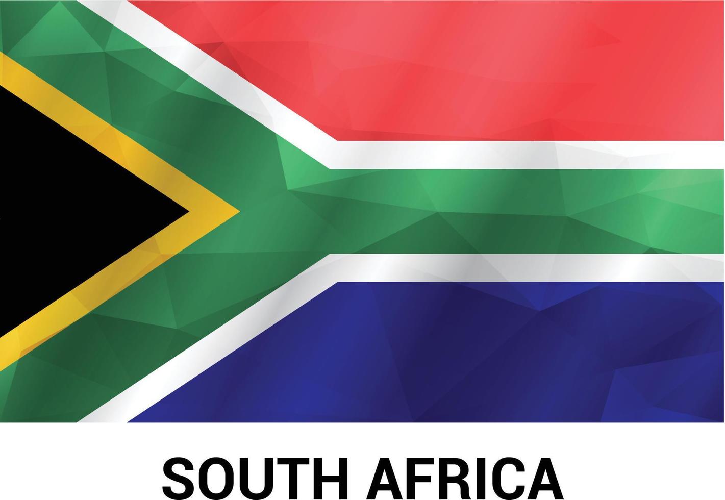 South Africa flag design vector