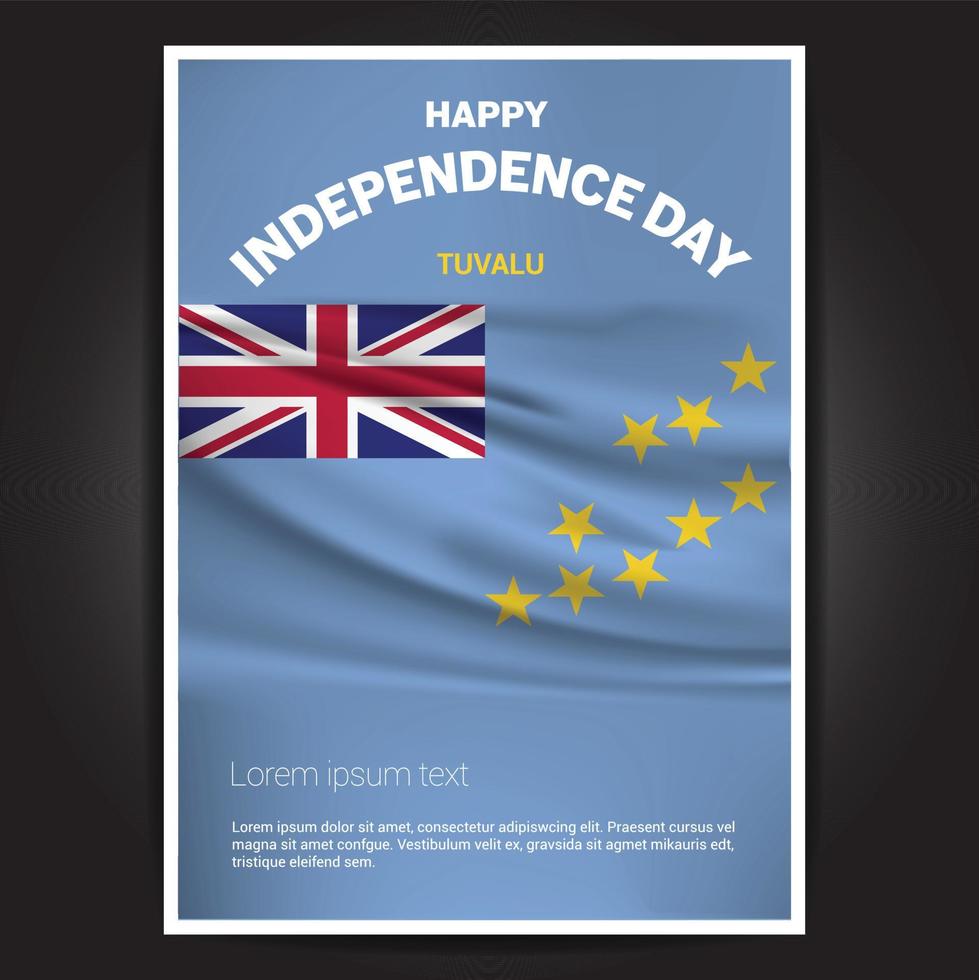 Happy Indpendence day design card vector with flags