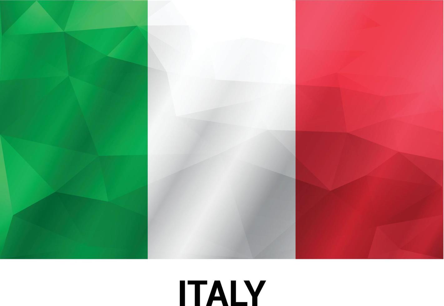 Italy flag design vector