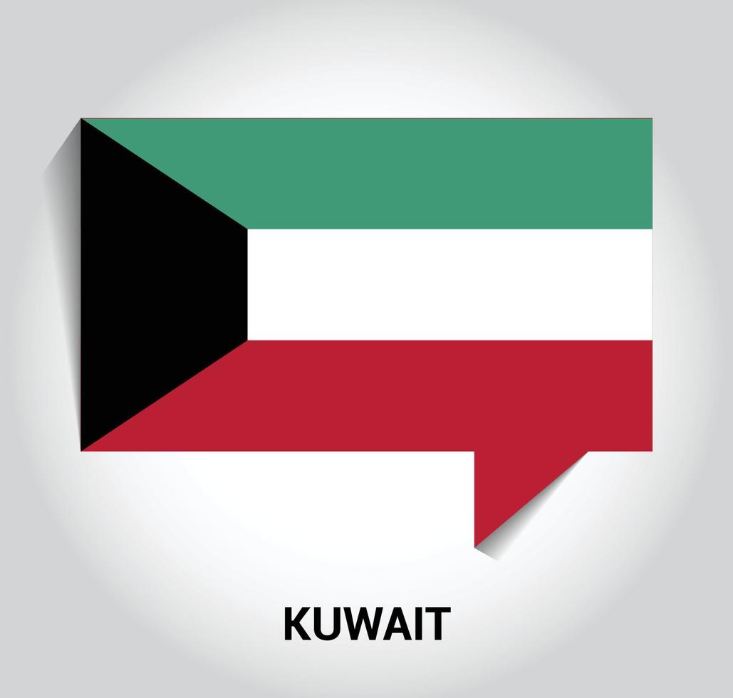 Kuwait flags design vector