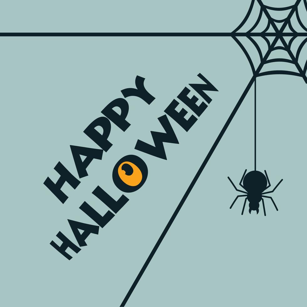 Happy Halloween design typography vector