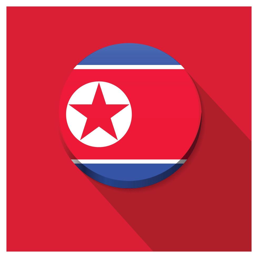 North Korea flag design vector