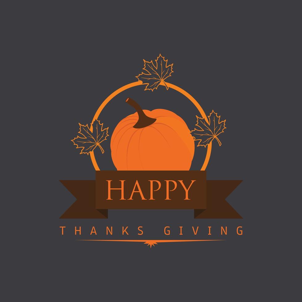 Happy Thanks giving day design vector