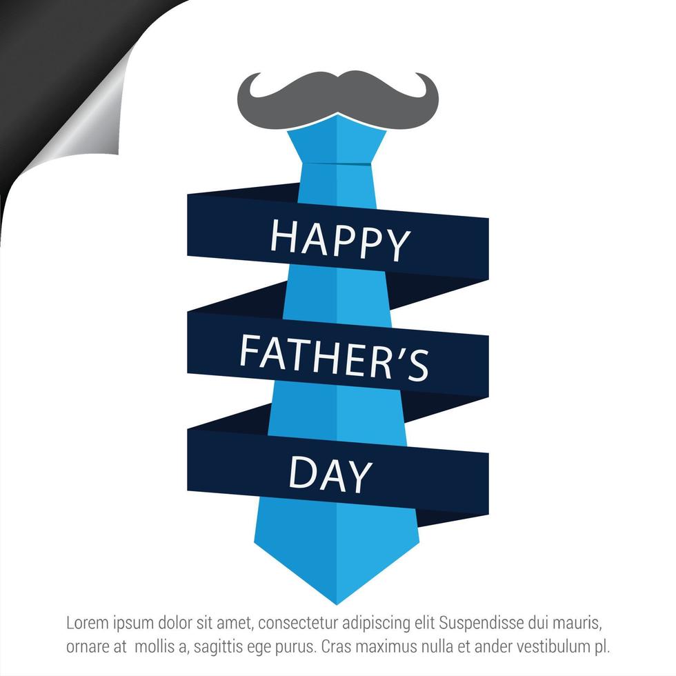 Happy Father's day card with typography vector