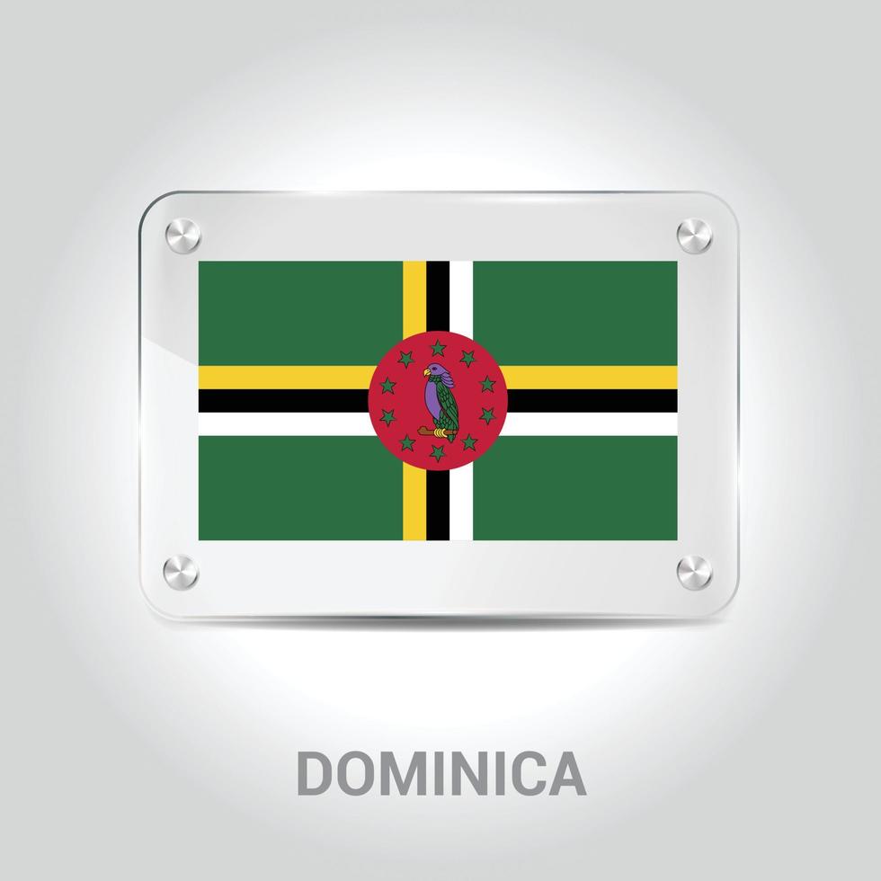 Dominica flag design vector