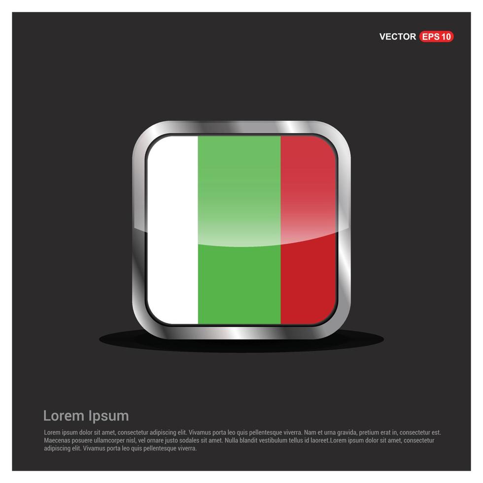 Bulgeria flag design vector