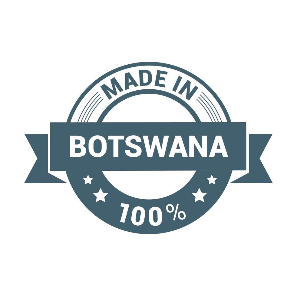 vector de diseño de sello de botswana