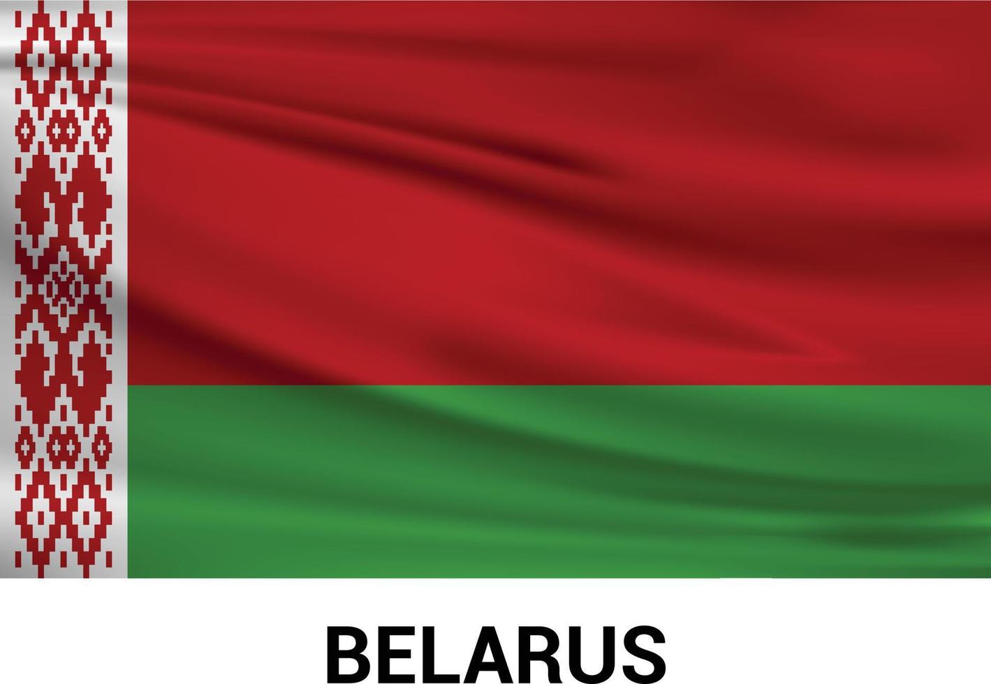 vector de diseño de bandera de bielorrusia