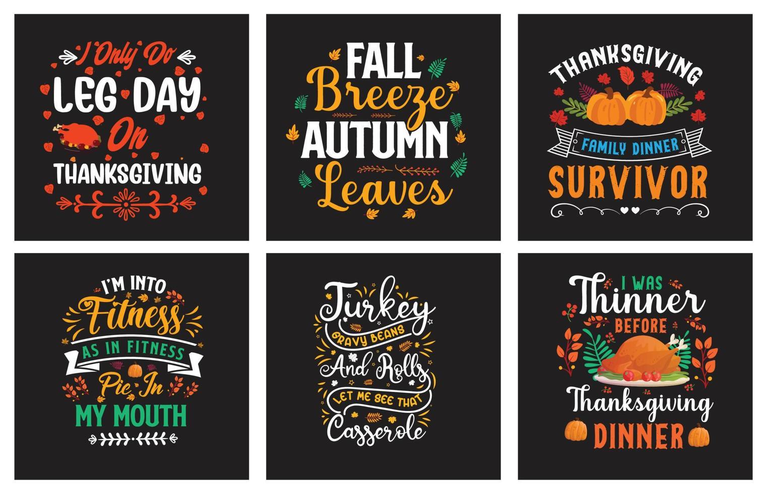 Thanksgiving day typography vector t shirt print design