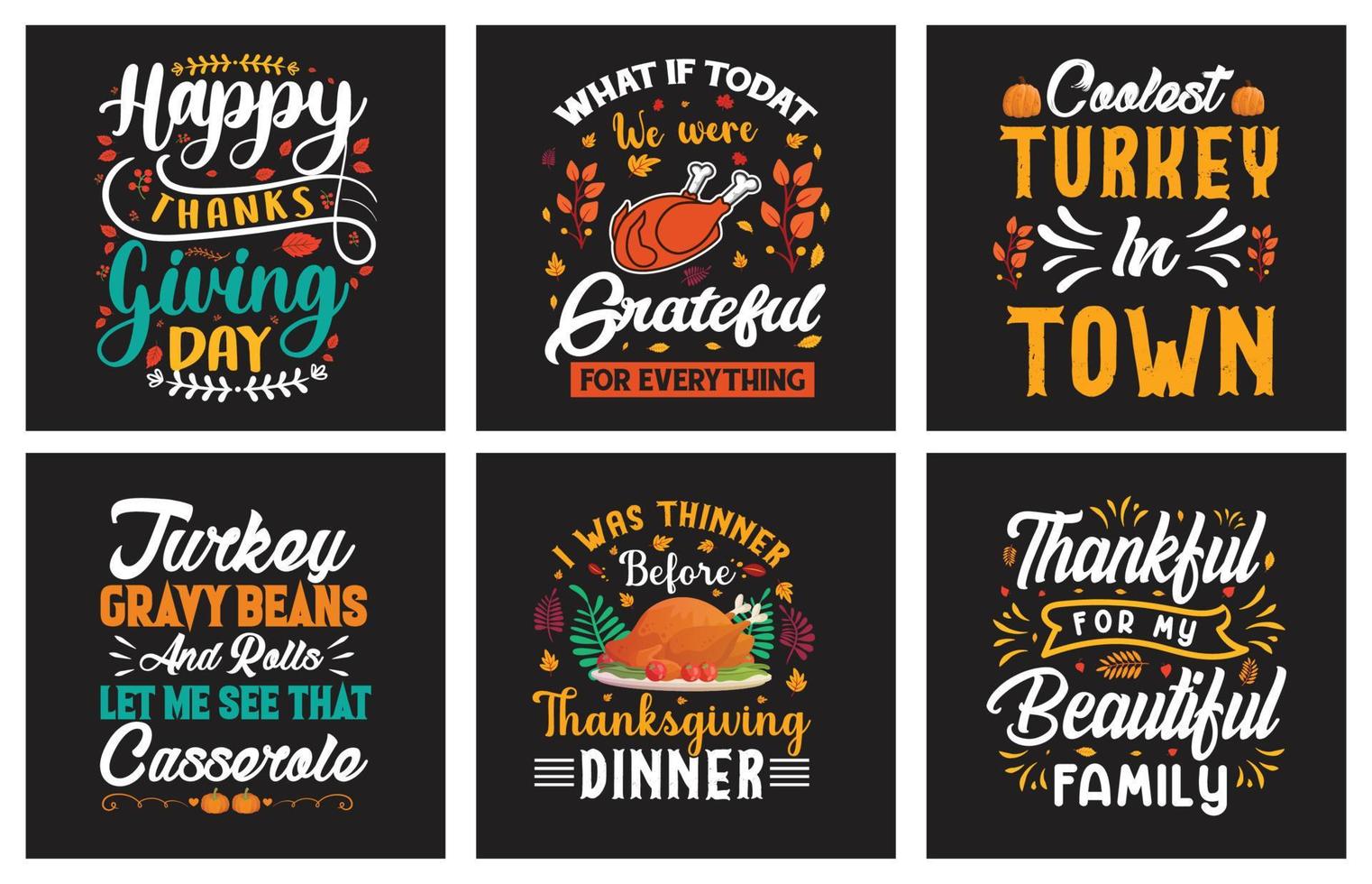 Thanksgiving day typography vector t shirt print design