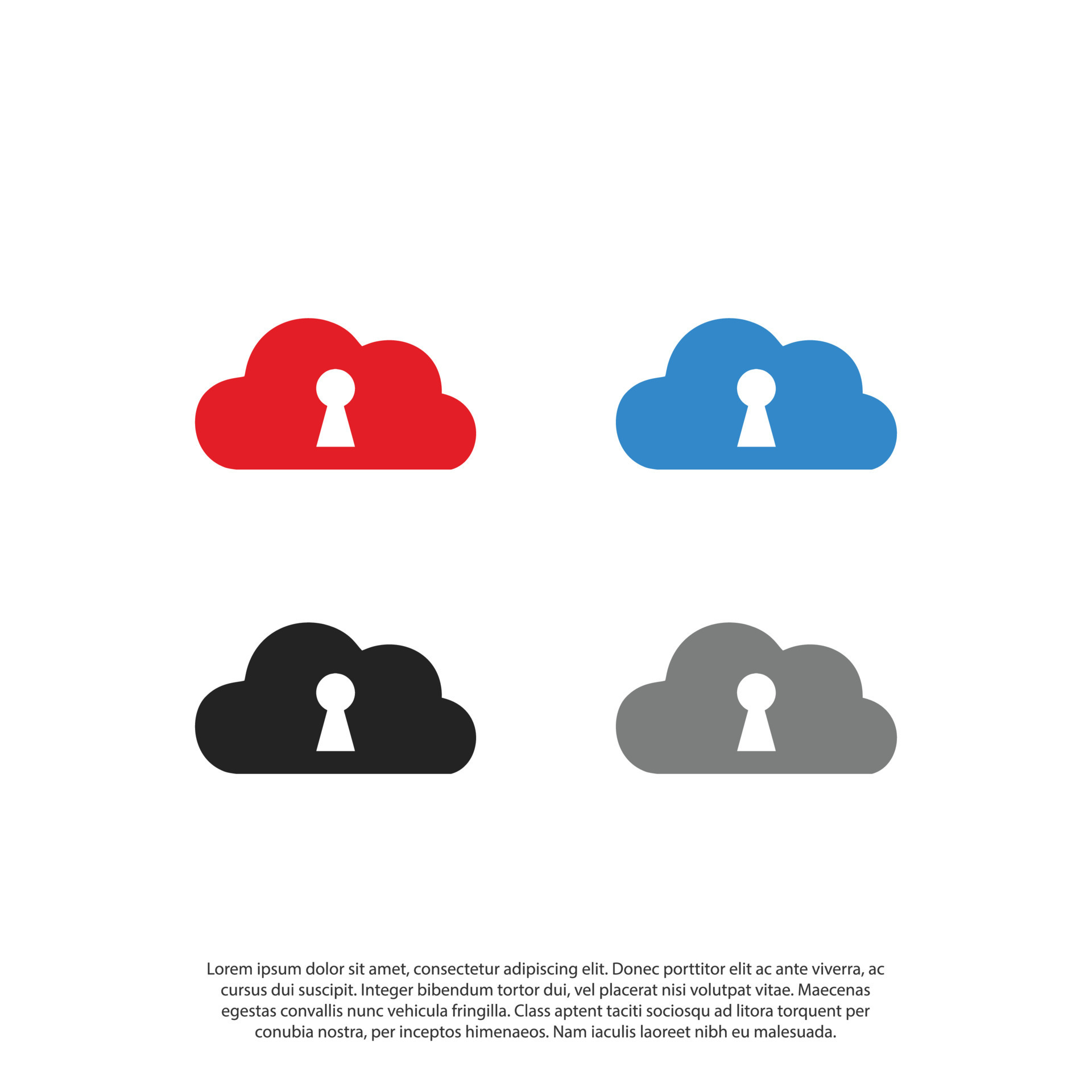 Cloud Key, safe cloud data Logo Template Design Vector 13286298 Vector Art  at Vecteezy