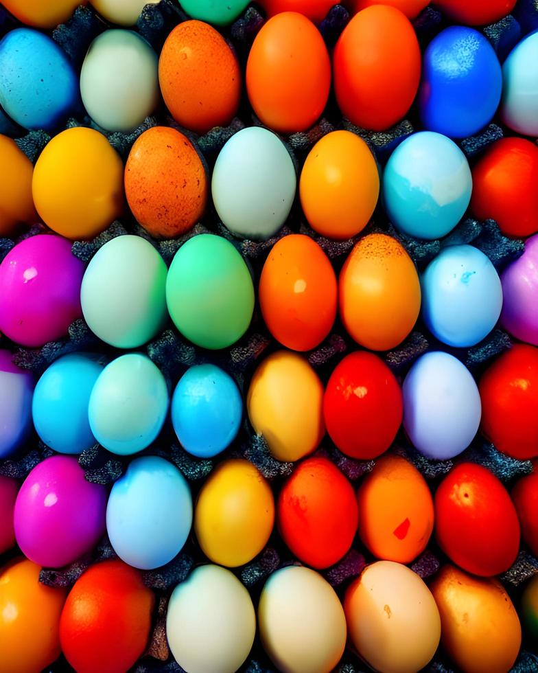 Colorful Eggs Background photo