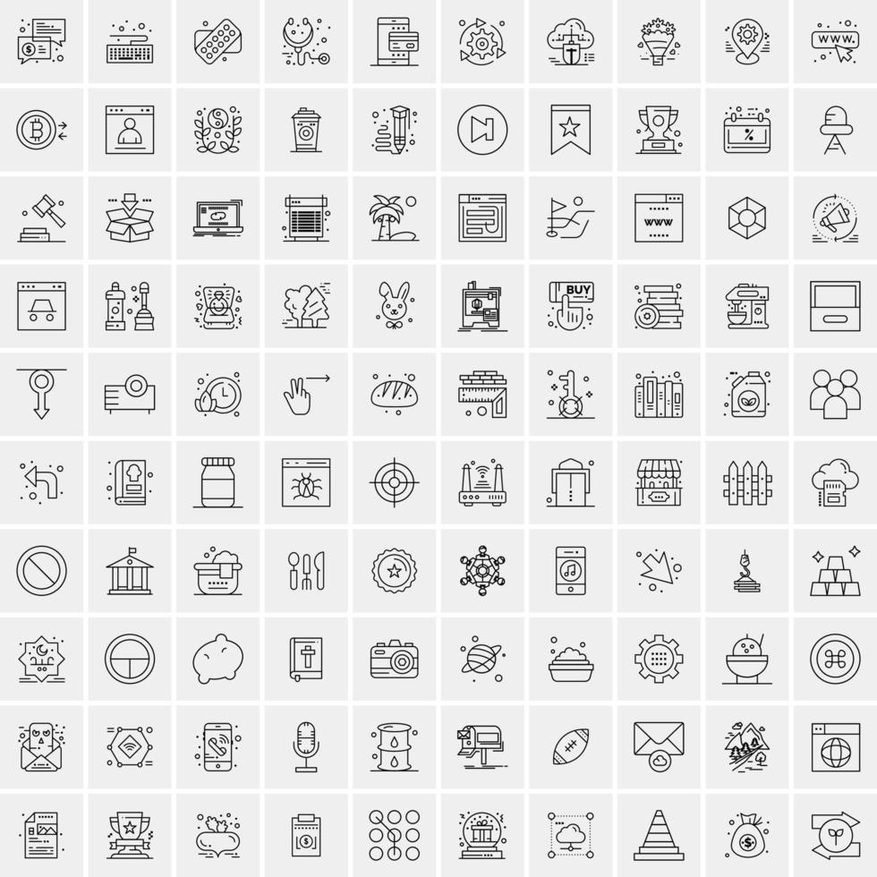 16 iconos de negocios universales vector ilustración de icono creativo para usar en proyectos relacionados con la web y dispositivos móviles