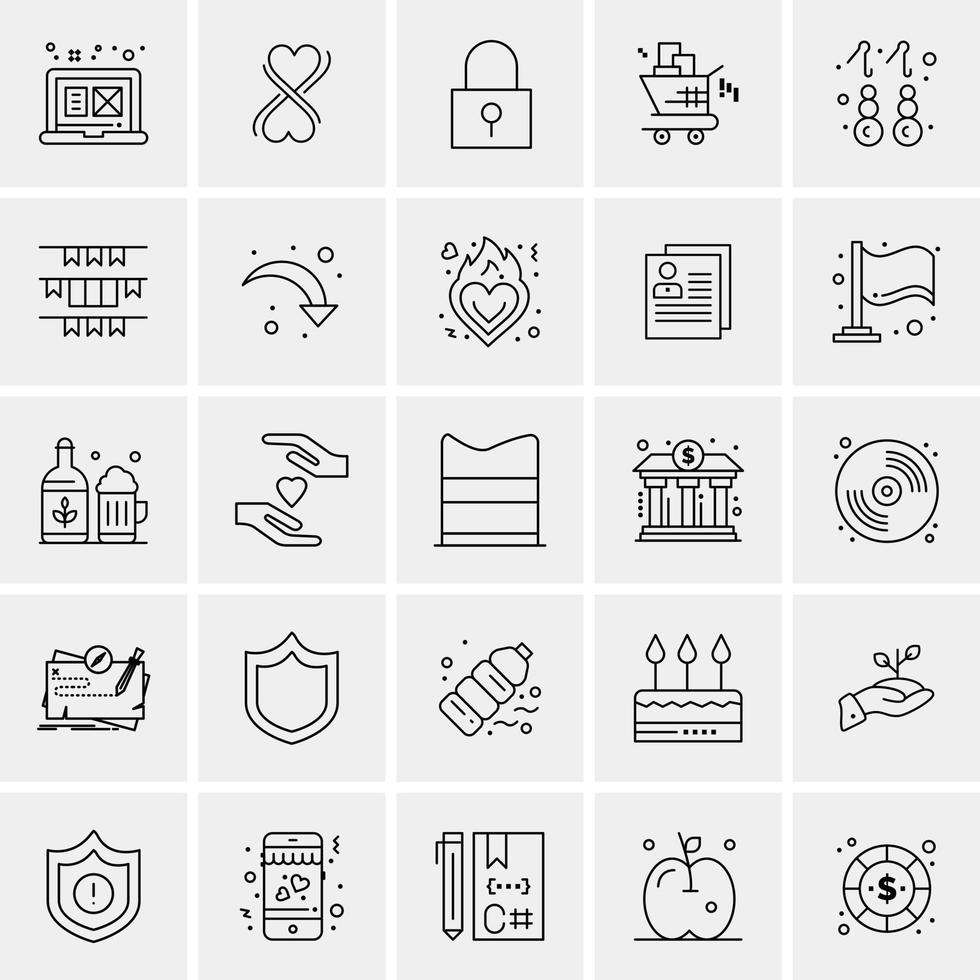 16 iconos de negocios universales vector ilustración de icono creativo para usar en proyectos relacionados con la web y dispositivos móviles