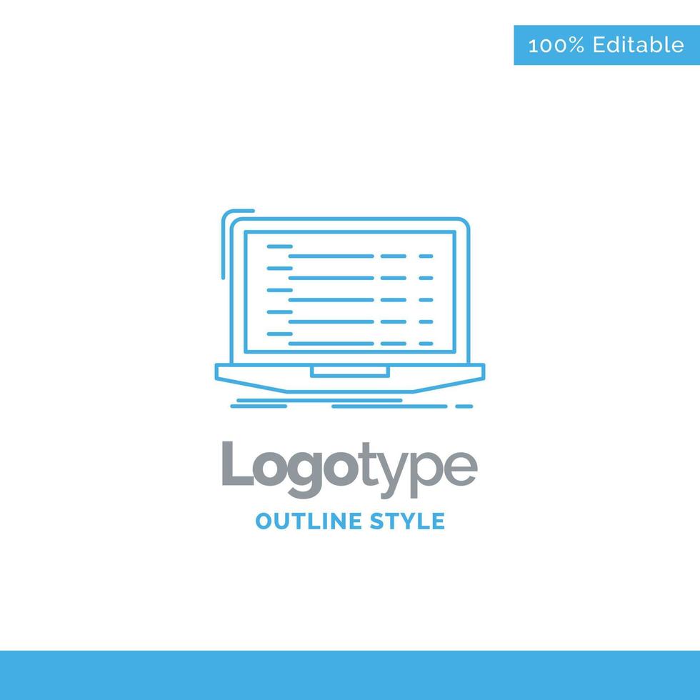 Blue Logo design for Api. app. vector