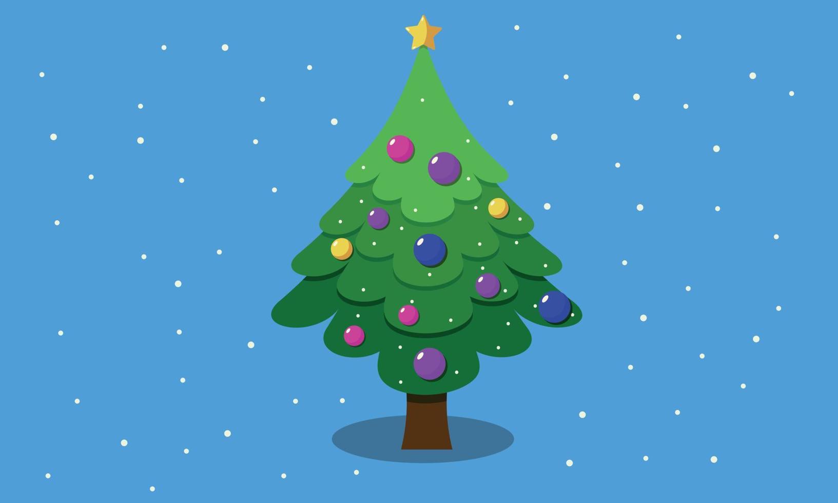 un árbol de navidad con regalos. Navidad. Año Nuevo. vector