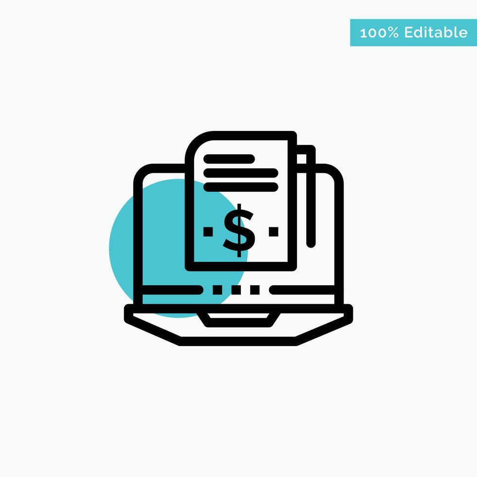 Subscription Model Subscription Model Digital turquoise highlight circle point Vector icon