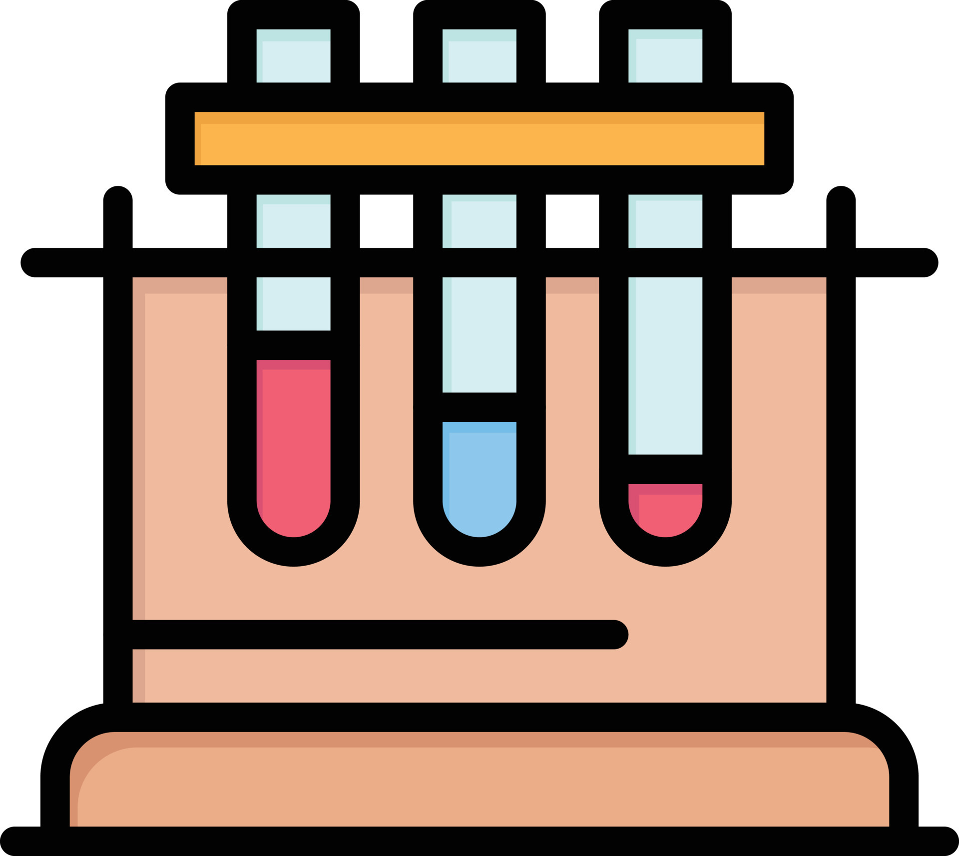 Lab Test Chemistry Science Flat Color Icon Vector icon banner Template 13288514 Vector Art at