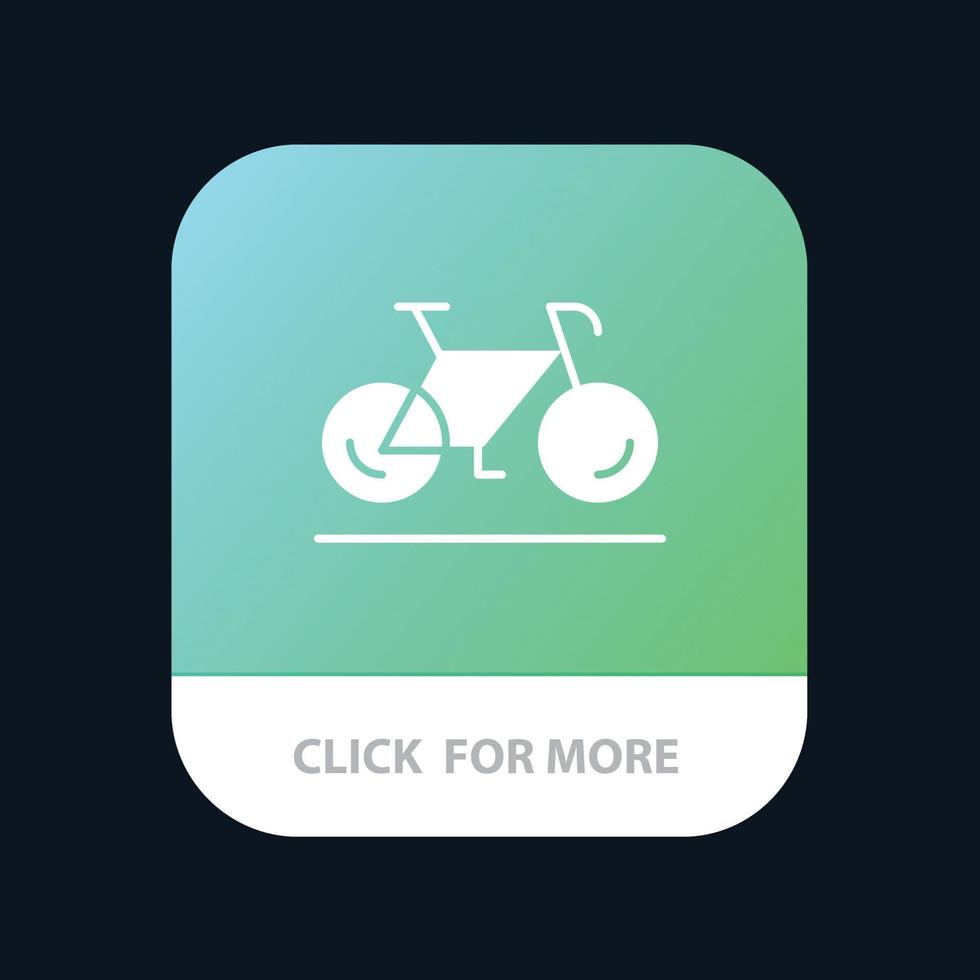 Bicycle Movement Walk Sport Mobile App Icon Design vector