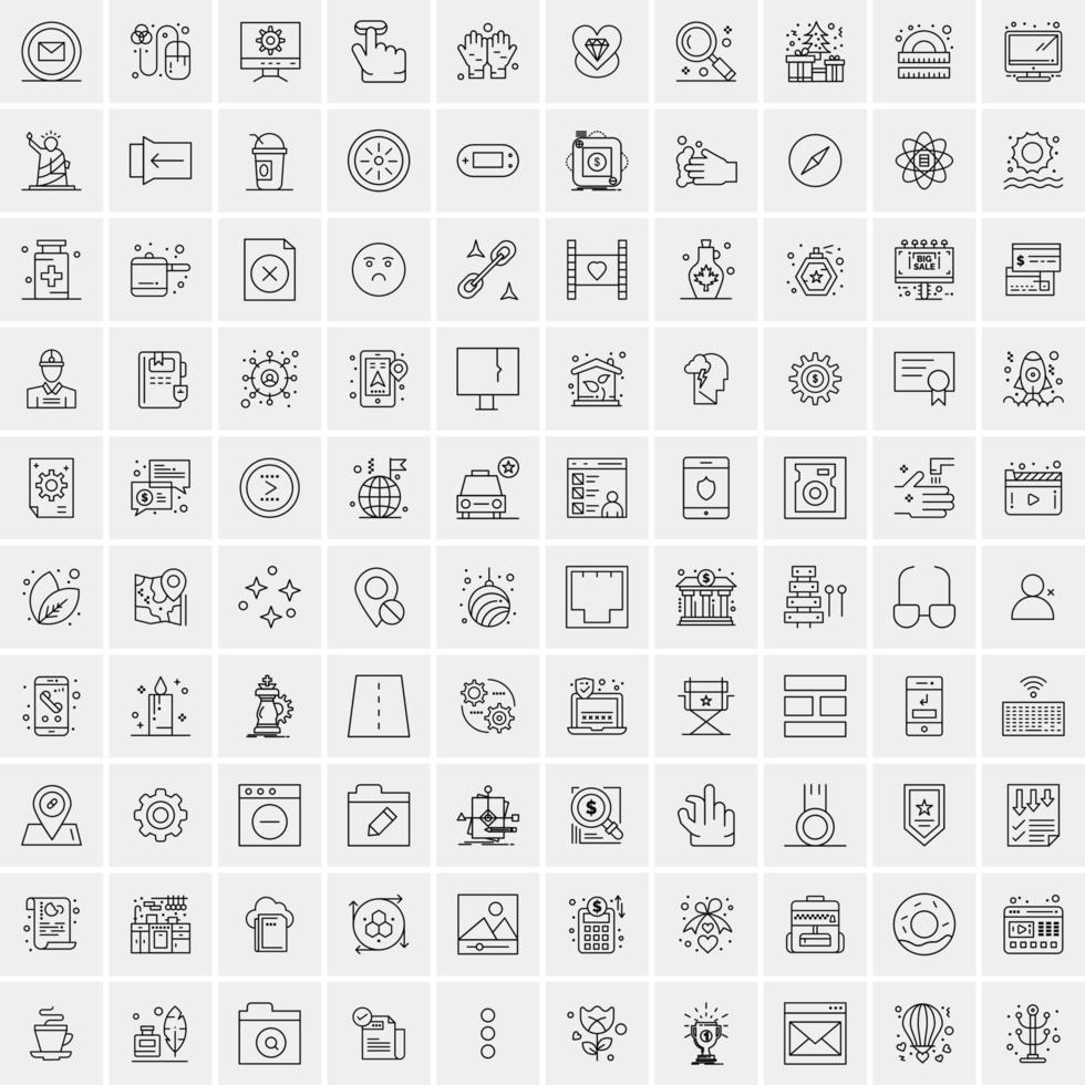 25 iconos de negocios universales vector ilustración de icono creativo para usar en proyectos relacionados con la web y dispositivos móviles