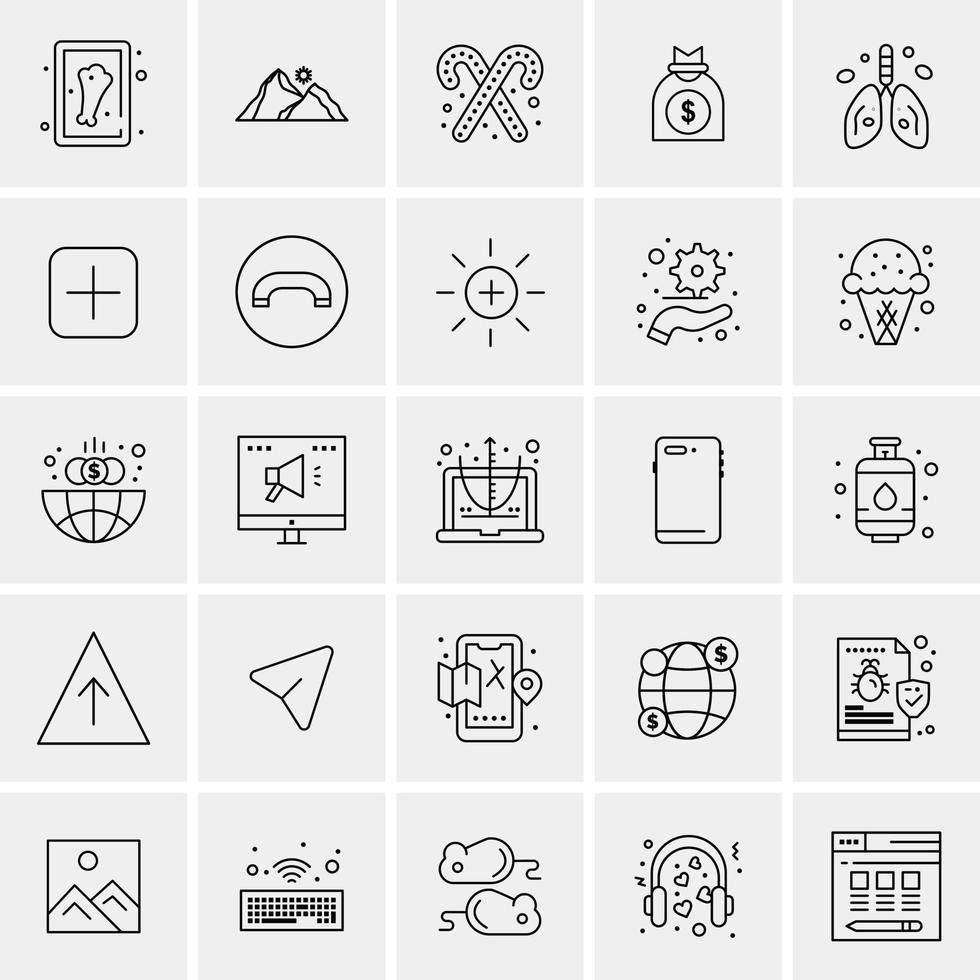 Home Building Construction Repair Hammer Wrench  Icons Flat and Line Filled Icon Set Vector Bl
