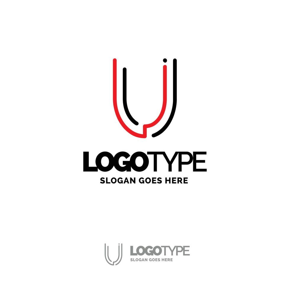 U Logo. Digital Logo template. vector