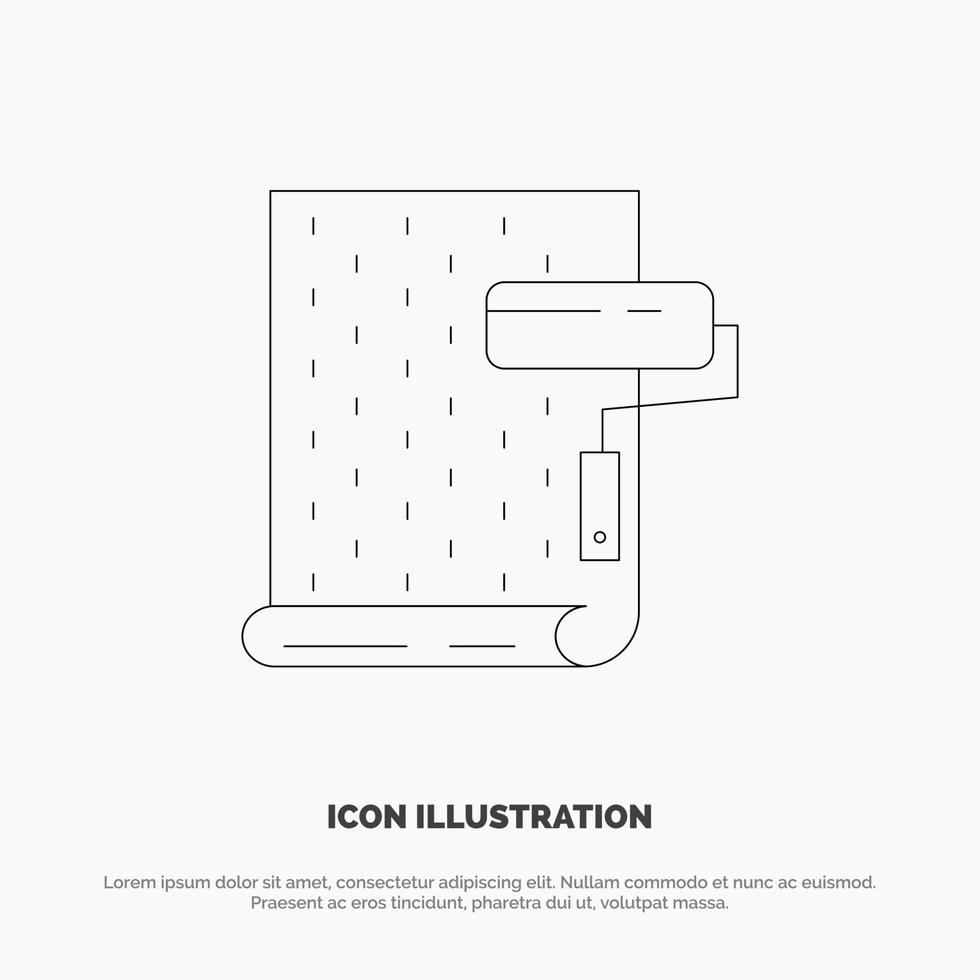 Browser Internet Web Static  Icons Flat and Line Filled Icon Set Vector Blue Background