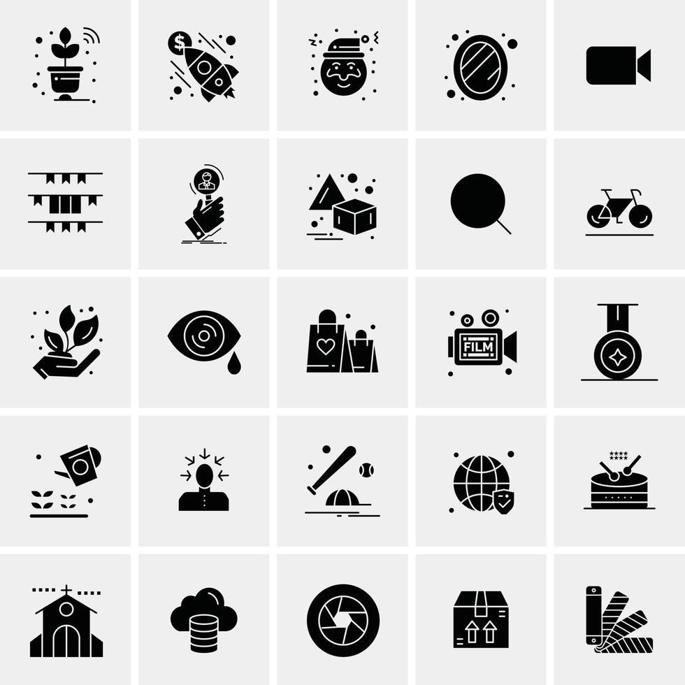 16 iconos de negocios universales vector ilustración de icono creativo para usar en proyectos relacionados con la web y dispositivos móviles